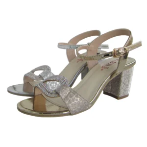 BRIDAL SANDAL Fancy rain shine stone bedded uppers