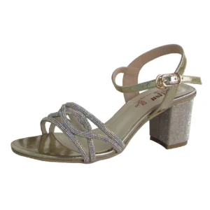BRIDAL SANDAL Fancy rain shine stone bedded uppers