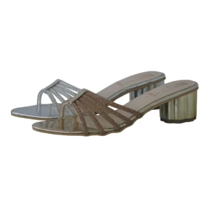BRIDAL SLIPPERS Fancy Bedded Rain Shine Stone