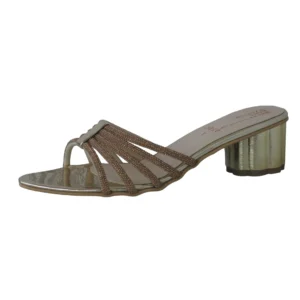 BRIDAL SLIPPERS Fancy Bedded Rain Shine Stone