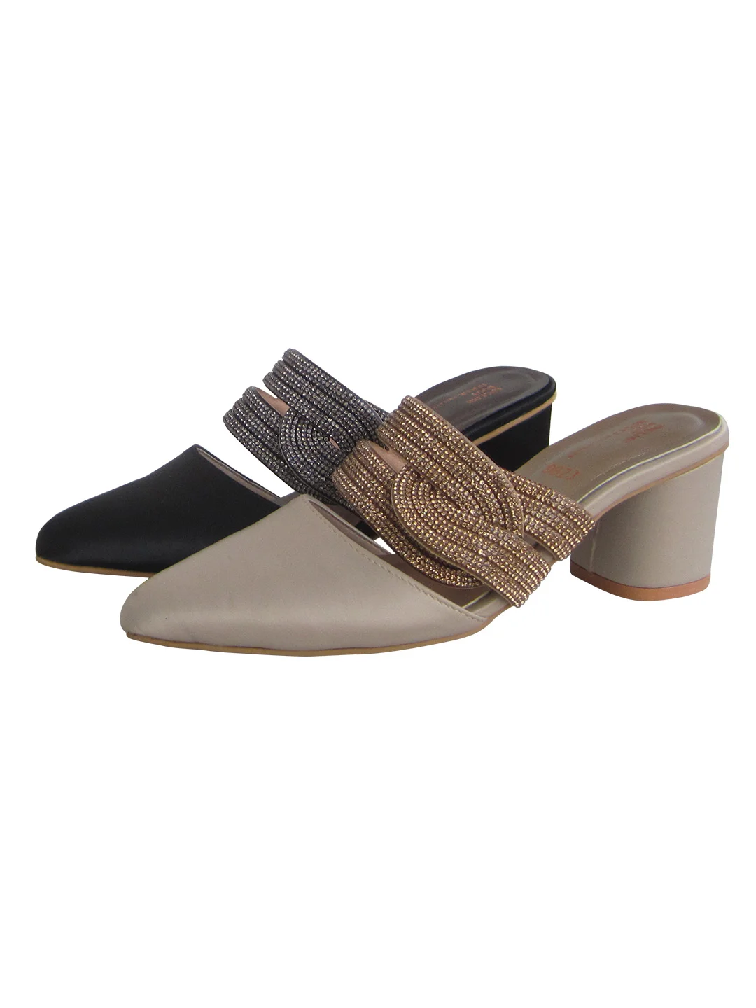 BRIDAL SLIPPERS Fancy Bedded uppers 1 Bridal slipper Fancy Bedded uppers